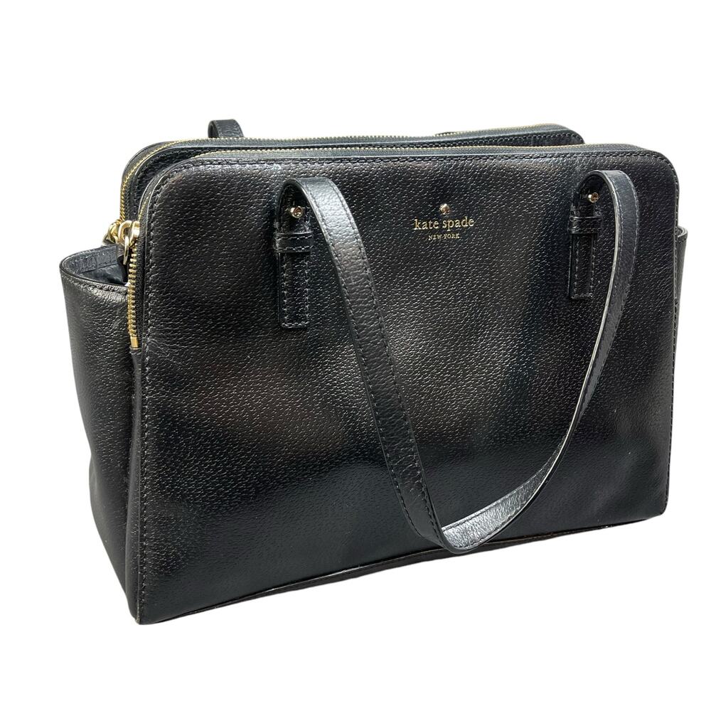 Kate Spade Womens Black‎ Leather Handbag Purse RN0102760 CA 57710